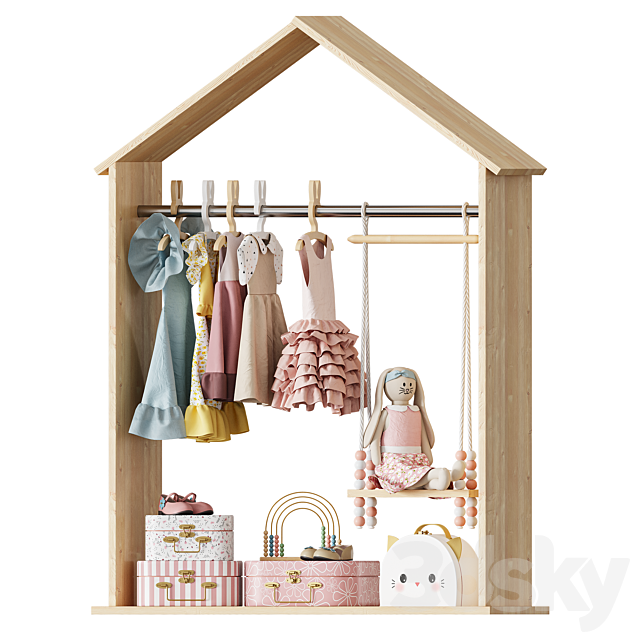 Kids clothes set 3DS Max Model - thumbnail 6