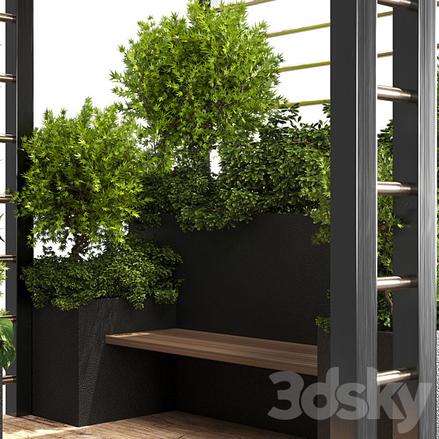 Landscape Furniture with Pergola and Roof garden 01 3DSMax File - thumbnail 5