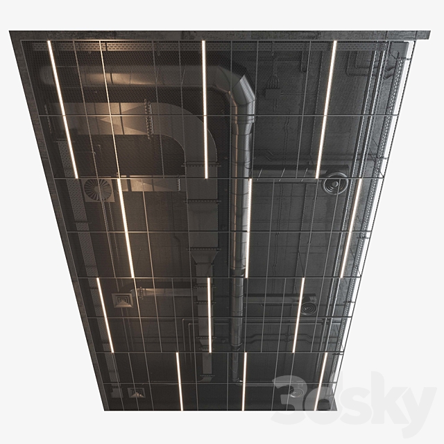 Decorative Ceiling set 01 3d