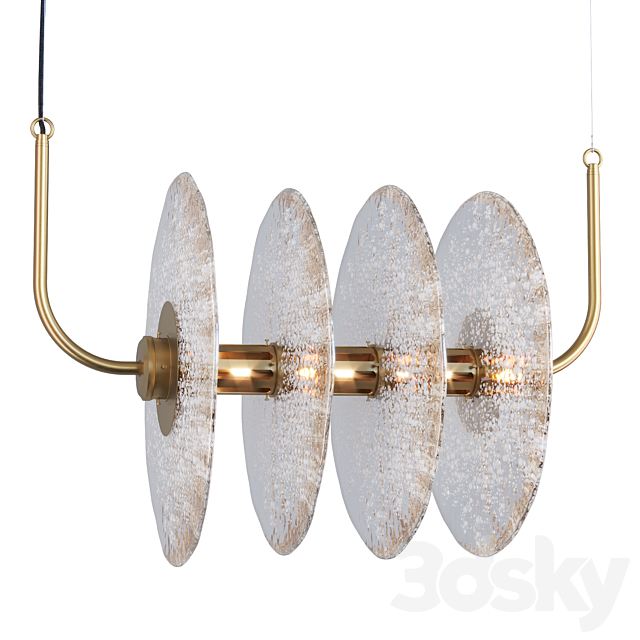 Sprinkled Glass chandelier. art. 25644 by Pikartlights 3DSMax File - thumbnail 1