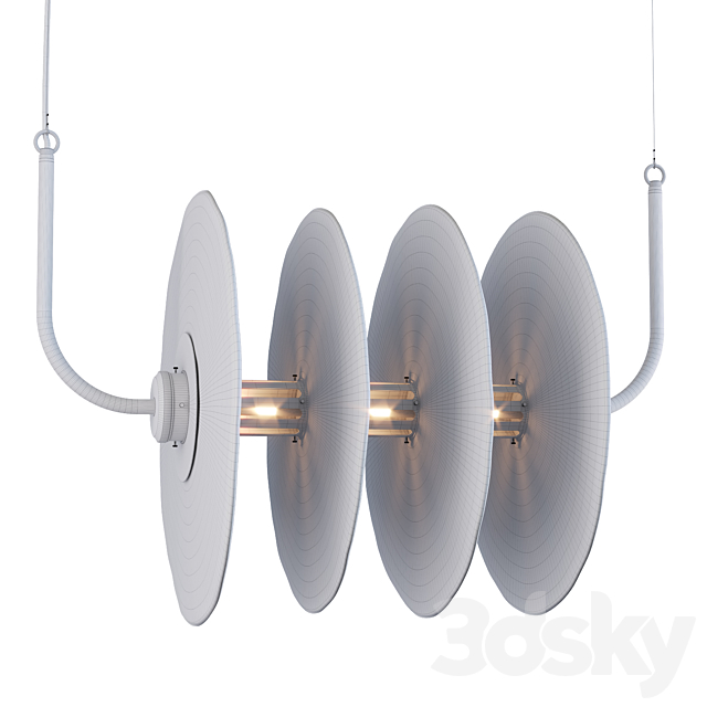 Sprinkled Glass chandelier. art. 25644 by Pikartlights 3DSMax File - thumbnail 3