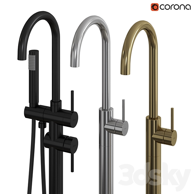 REA ORTIS | Floor-standing washbasin faucet 3DSMax File - thumbnail 2