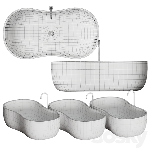 Salvatori ANIMA Bathtub 3DS Max Model - thumbnail 5