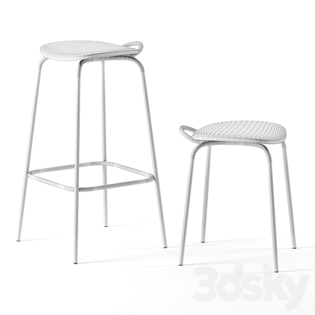 FORCINA stools by Mattiazzi 3d