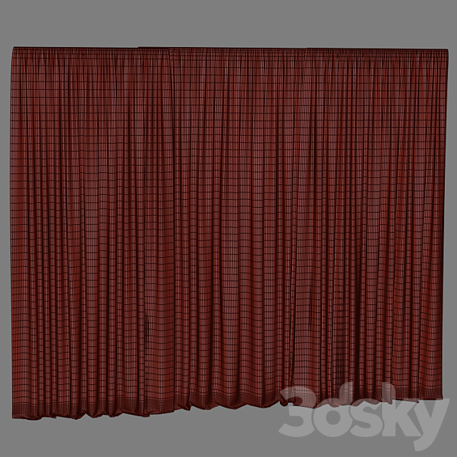 Curtains 3DS Max Model - thumbnail 3
