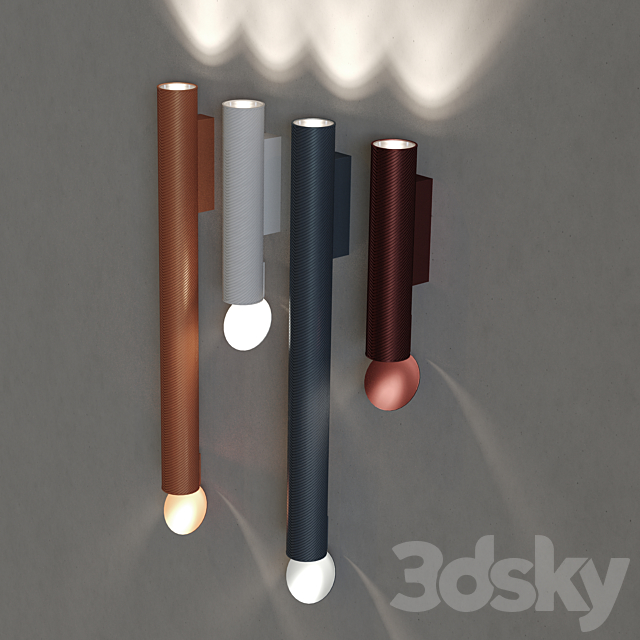 Wall lamp FLAUTA SPIGA INDOOR 3dskyfree
