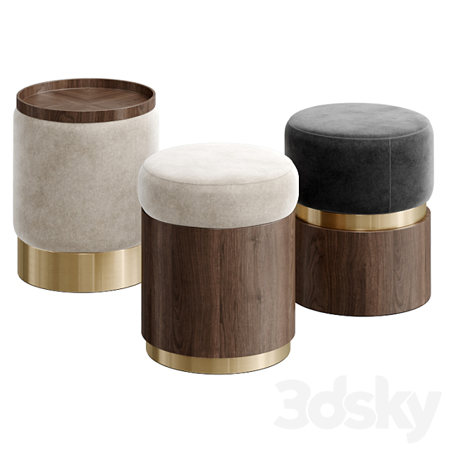 LUNE STOOLS by Carlyle Collective 3dsky