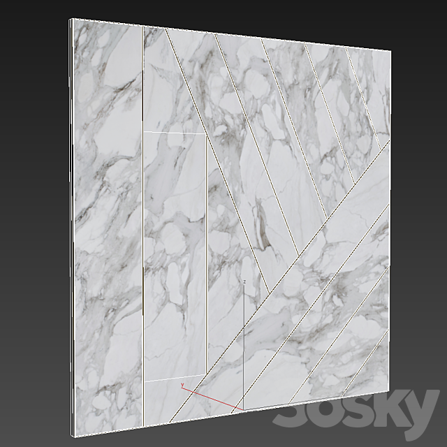 Decorative wall panel 26 3DS Max Model - thumbnail 4