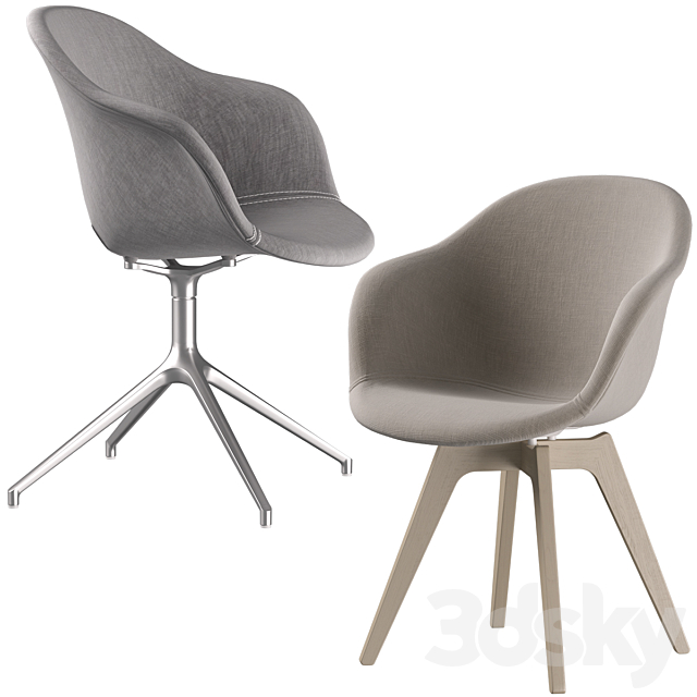 Boconcept – Alicante Table-Adelaide Chair set 3DSMax File - thumbnail 4