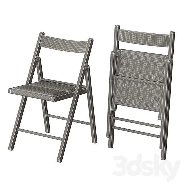 Terje Terier Folding Chair Ikea 3DSMax File - thumbnail 3