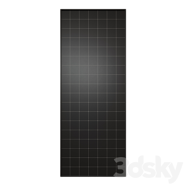 Glass block partition 2 3dsky