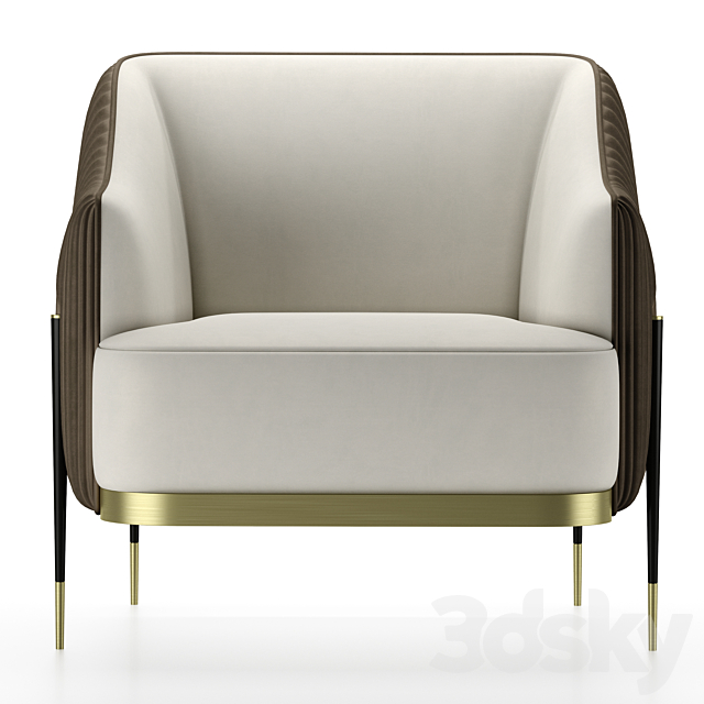 Capitol Collection Oxford Armchair 3DSMax File - thumbnail 2