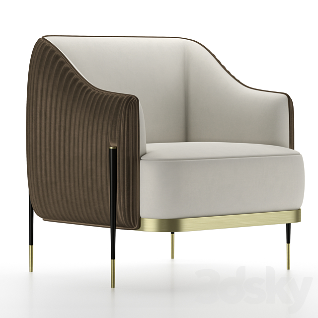 Capitol Collection Oxford Armchair 3DSMax File - thumbnail 1