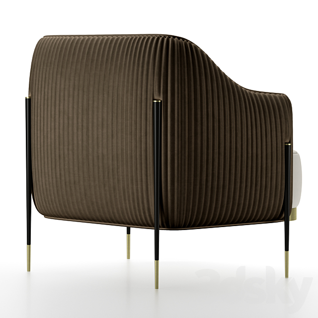 Capitol Collection Oxford Armchair 3DSMax File - thumbnail 4