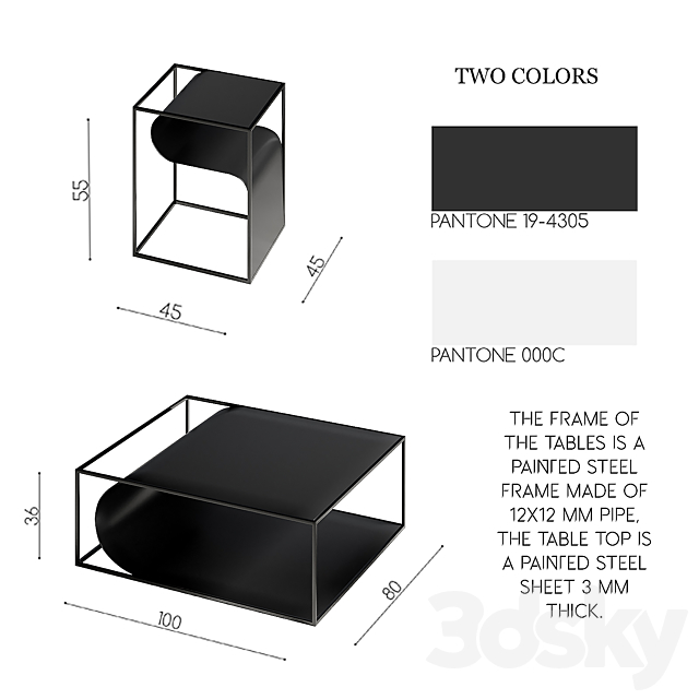 Folding Tables 3DSMax File - thumbnail 3