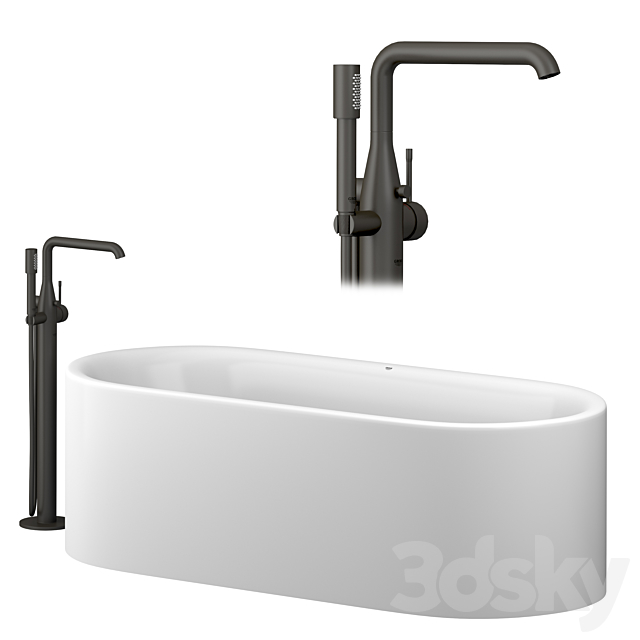 Cezares and Grohe bath set 3dskyfree