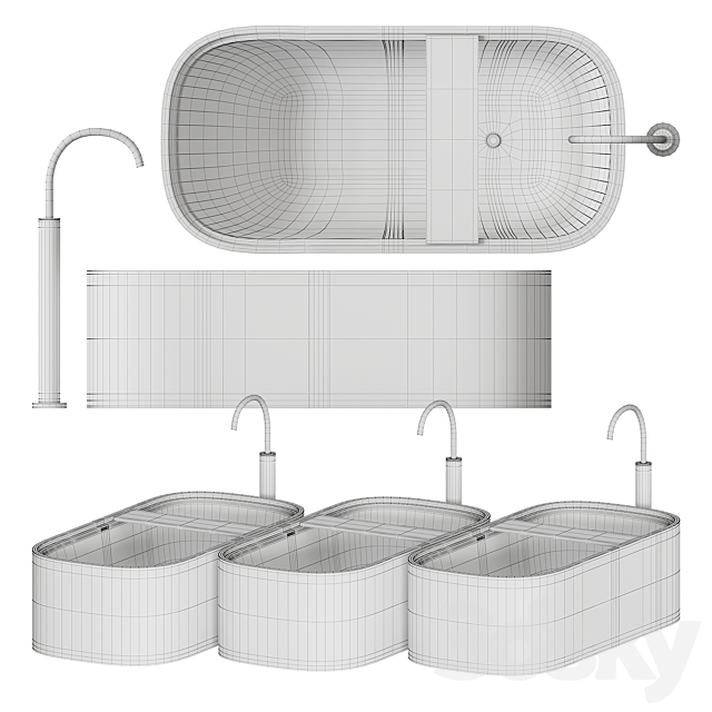 COCOON PB BATHTUB 3dmodel