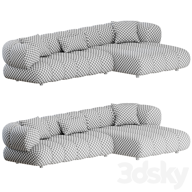 Intermede Modular Sofa by Roche Bobois 3d