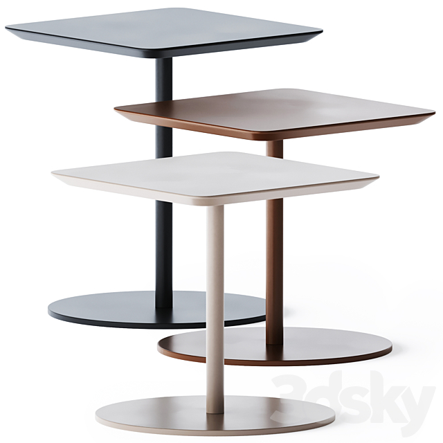 Metal Square Noa Coffee Tables by B&T Design 3DSMax File - thumbnail 1