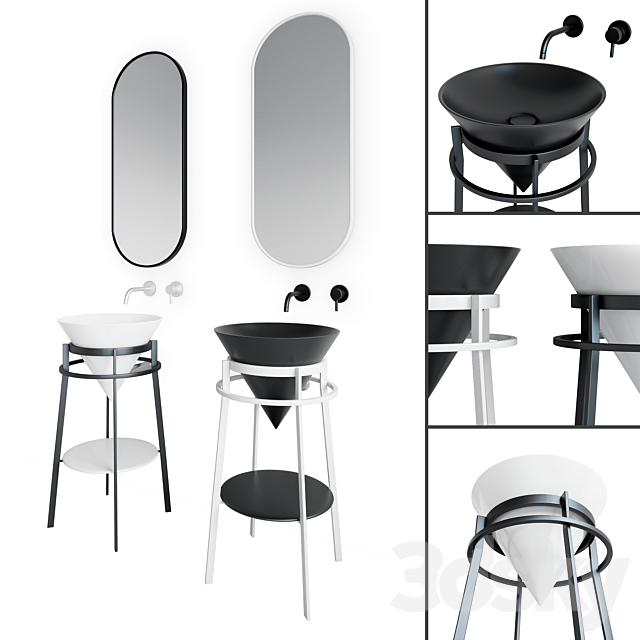 Metal structure CONO Сolors Kerama Marazzi 3DS Max Model - thumbnail 2