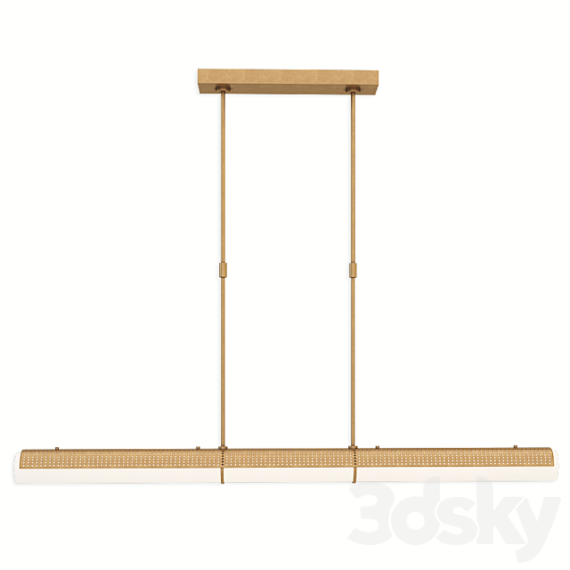Circa Precision Large Linear Chandelier 3d