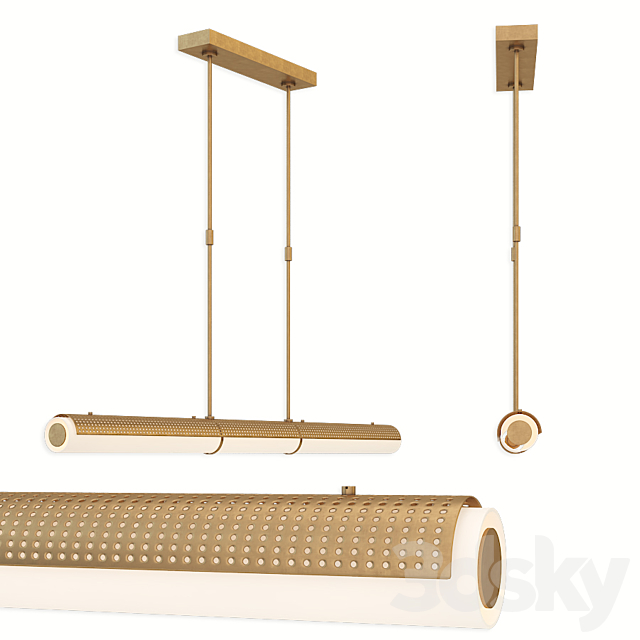 Circa Precision Large Linear Chandelier 3dskyfree