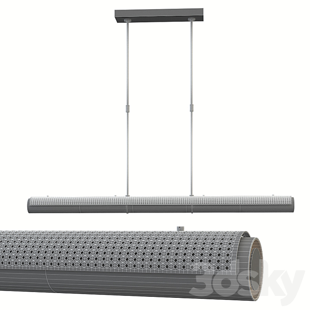 Circa Precision Large Linear Chandelier 3dmodel