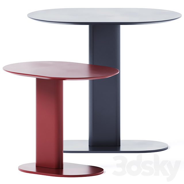 Side Table Plinto by Varaschin 3d