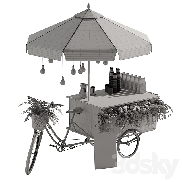 Coffee Bike mobile coffee 2 3dskyfree