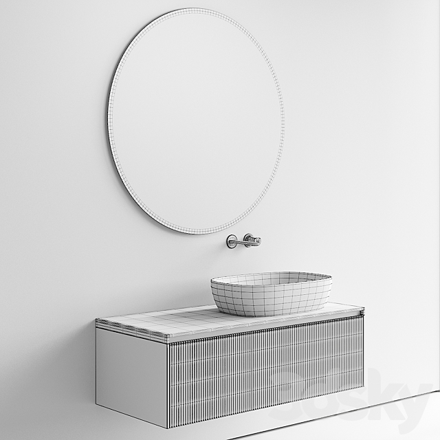 Antonio Lupi Design Binario 03 Vanity Unit Set 5 3dskyfree
