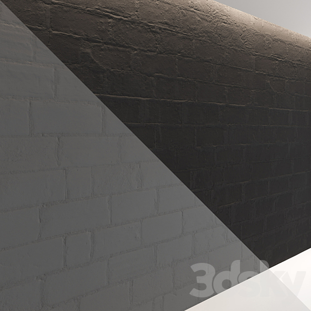 Block wall set 01 3dmodel