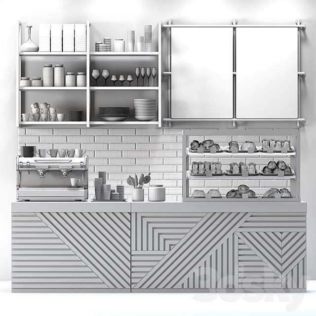Coffee shop 3dmodel