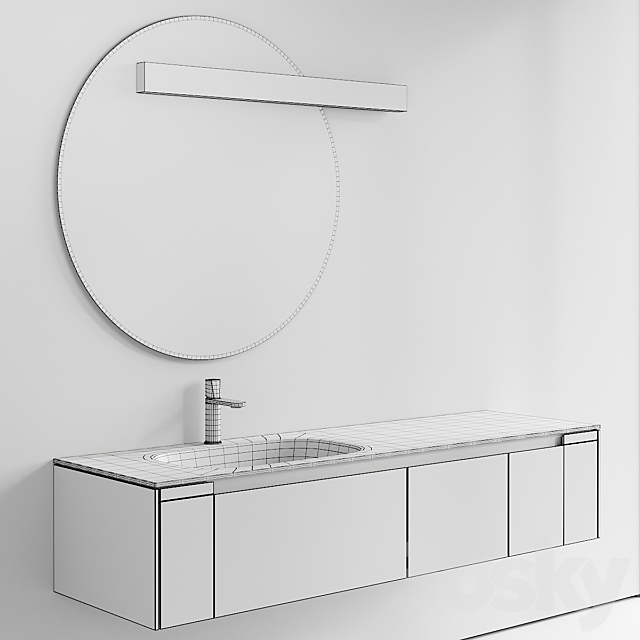 Antonio Lupi Design Orma Vanity Unit Set 1 3dskyfree