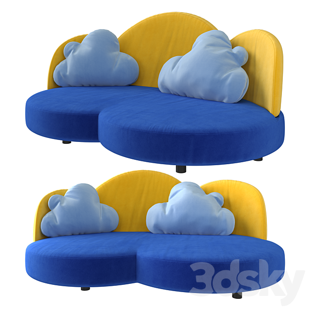 Sofa in the nursery Cloud from Haba (art.2924) 3DSMax File - thumbnail 1