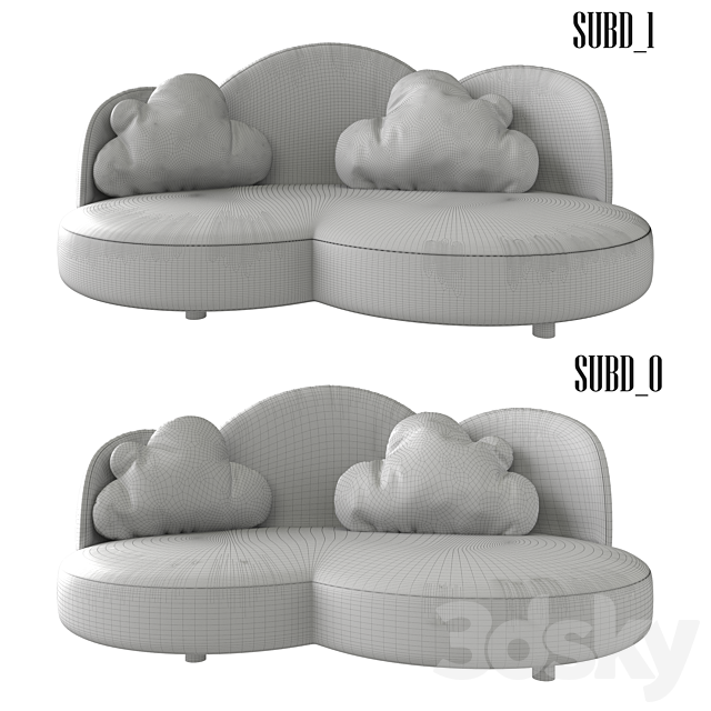 Sofa in the nursery Cloud from Haba (art.2924) 3DSMax File - thumbnail 2