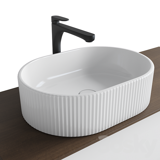 Vento washbasin and cabinet Atollo Kerama Marazzi 3DS Max Model - thumbnail 4