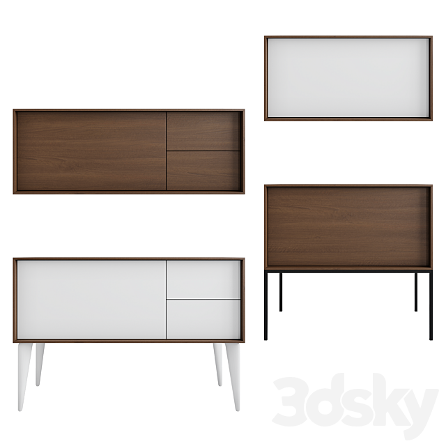 Vento washbasin and cabinet Atollo Kerama Marazzi 3DS Max Model - thumbnail 5