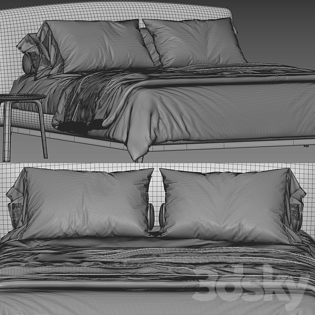 Flou olivier bed 3dsky