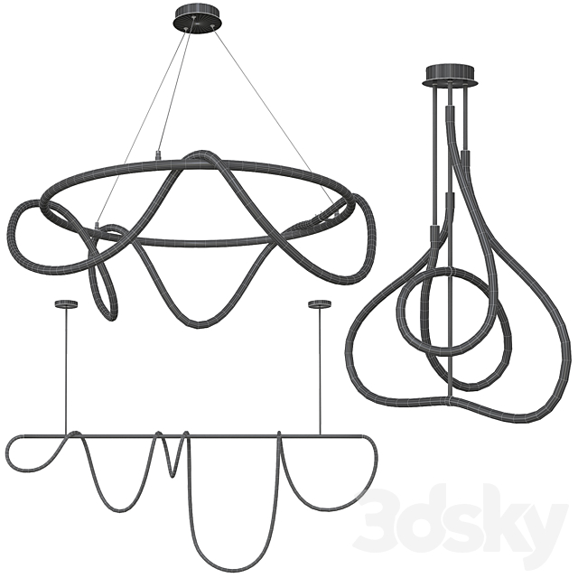 Glorify Chandeliers Set 3dskyfree