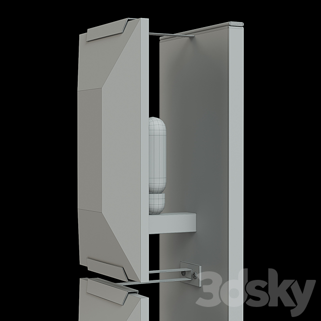 Rh Harlow Calcite Linear Sconce 3d