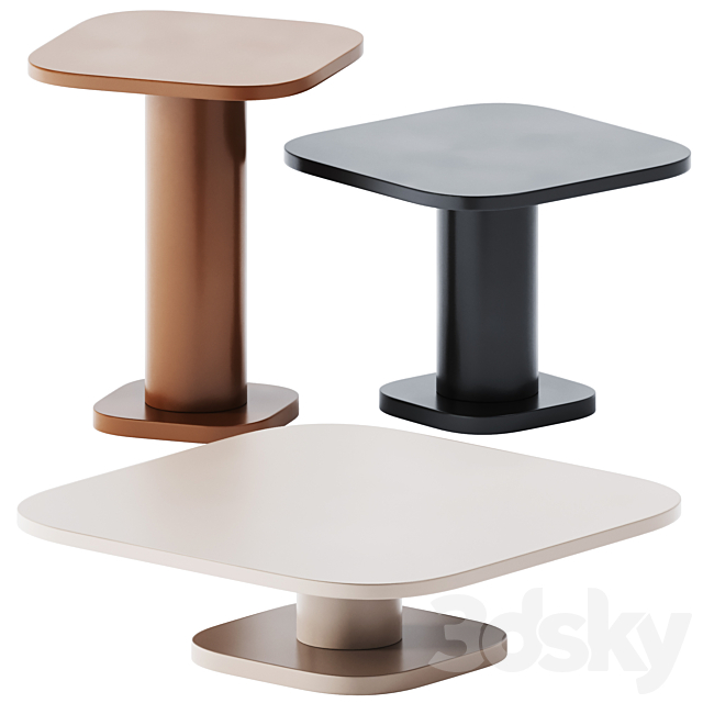Coffee Table Matera by Baxter 3d