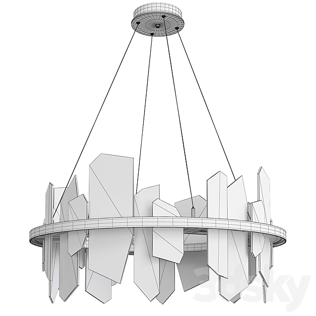Ardesia led chandelier 3DSMax File - thumbnail 3