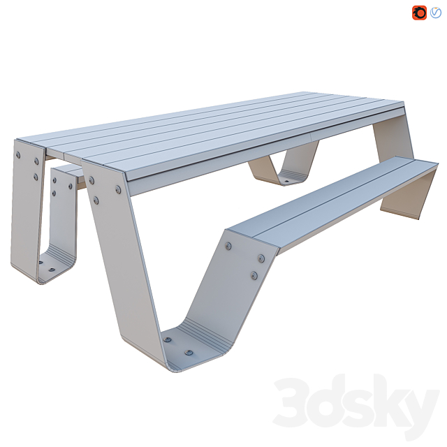 Hopper Picnic Table by Extremis 3DSMax File - thumbnail 4