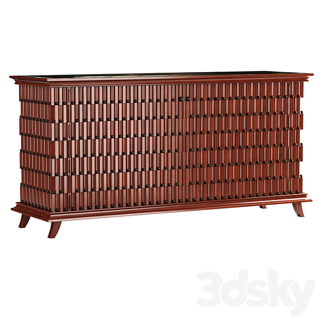 Minotti Collezioni chest of drawers _ Wooden chest of drawers 3DSMax File - thumbnail 2