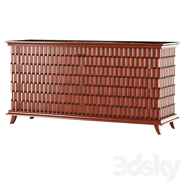 Minotti Collezioni chest of drawers _ Wooden chest of drawers 3DSMax File - thumbnail 3