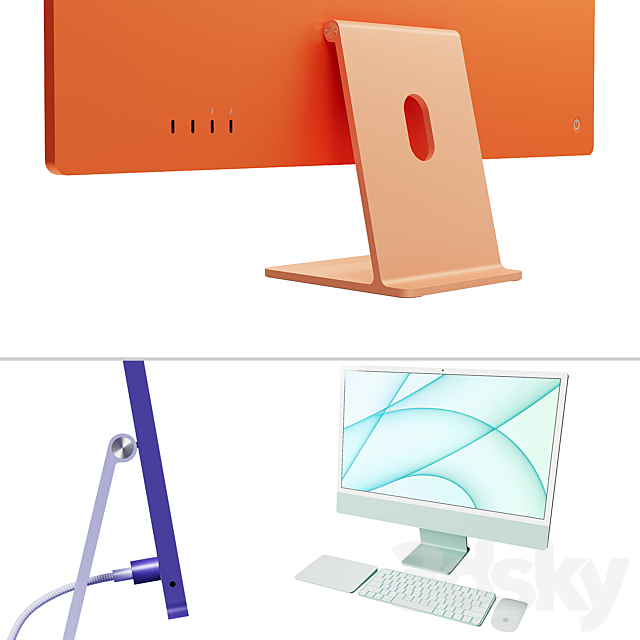 Monoblock computer Apple iMac 24 ? 2021 3dsky
