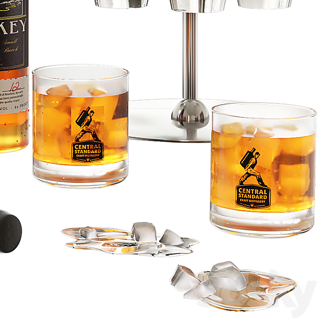 whiskey set 3dsky