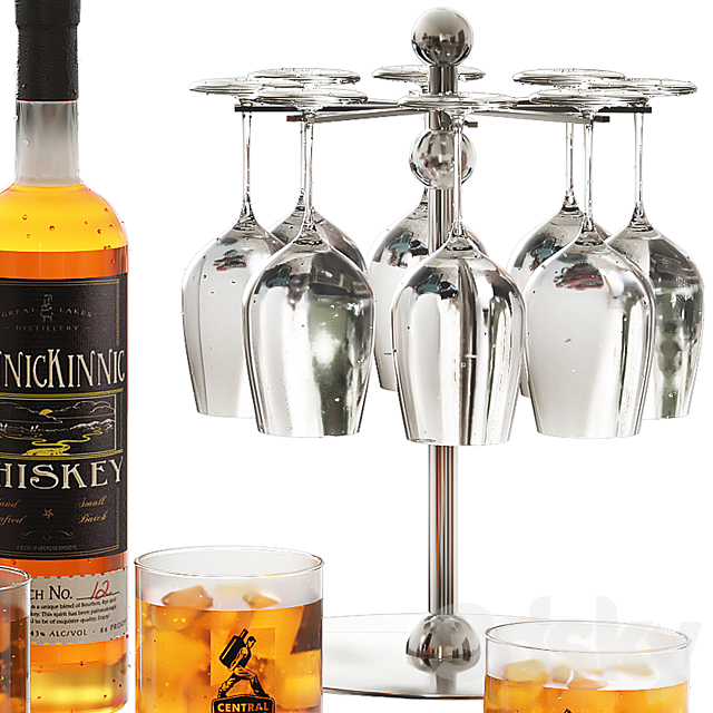 whiskey set 3dskyfree