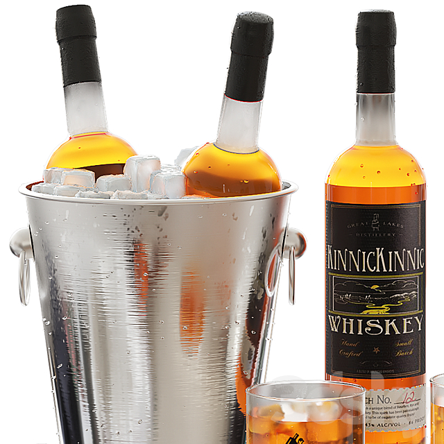 whiskey set 3dmodel