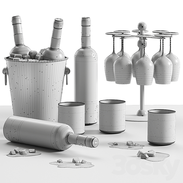 whiskey set 3d Download